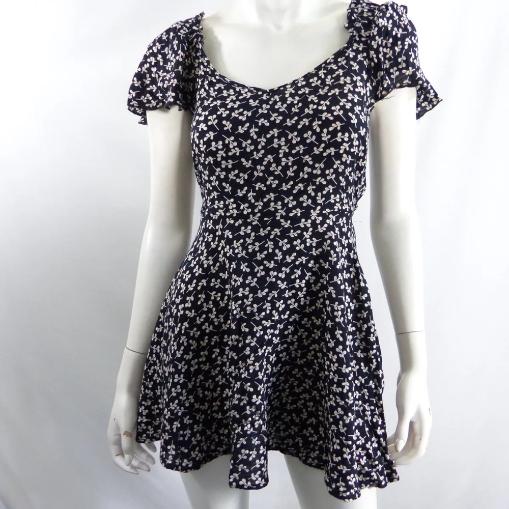 BOG Collective Black Floral Mini Dress